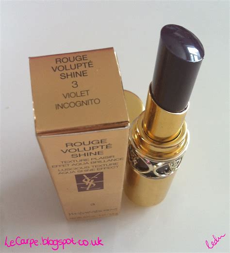 YSL Rouge Volupté Shine in 3 Violet Incognito: Review